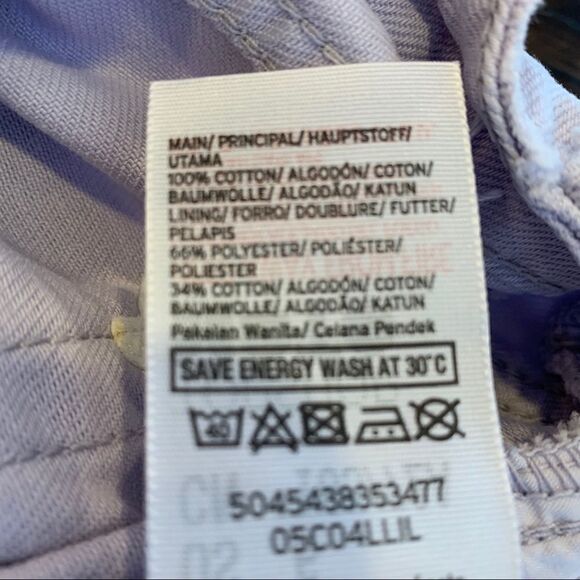 Topshop Mom High Waisted Shorts Light Lavender - Picture 5 of 6